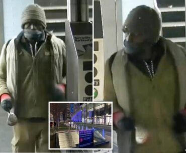 Brute strikes elderly woman with golf club in NYC subway station