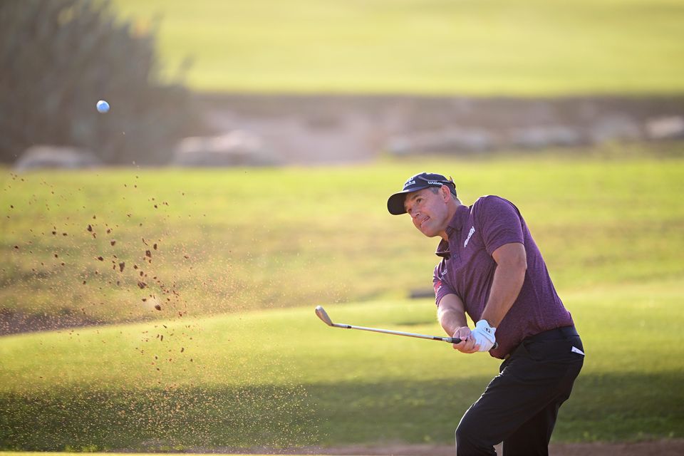 Harrington in action in the Ras Al Khaimah Championship. Photo: Getty