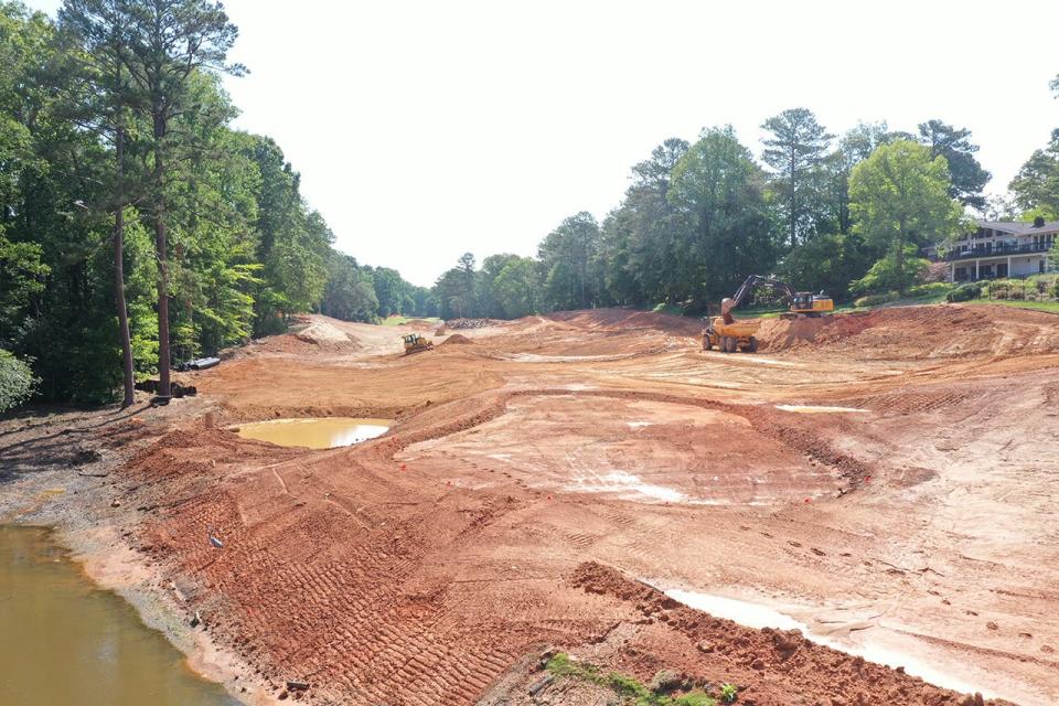 No. 11 of Atlanta Country club during the recent renovation by Beau Welling (Courtesy of Atlanta Country Club)