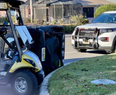 Villager injured in golf cart crash found at fault in accident