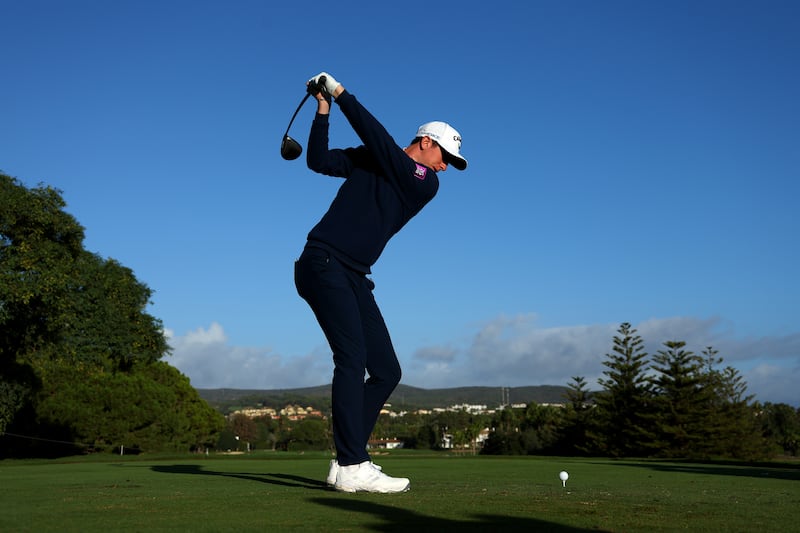 Northern Ireland's Tom McKibbin: he will be juggling life on the PGA Tour and the DP World Tour during the season ahead. Photograph: Andrew Redington/Getty Images