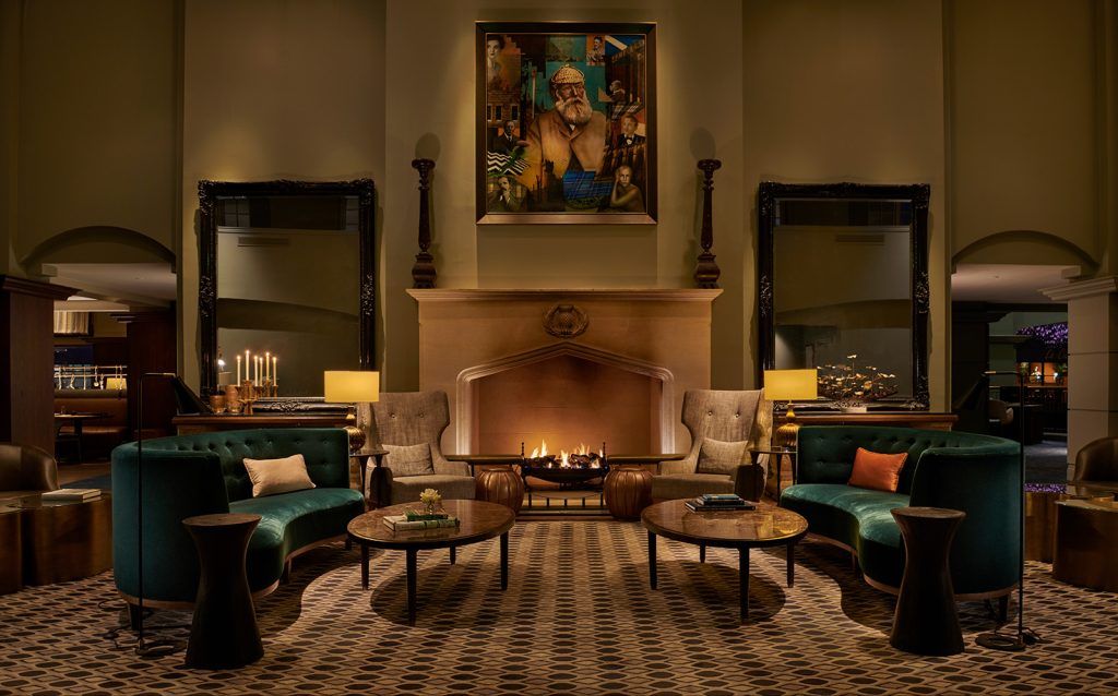 The lobby.