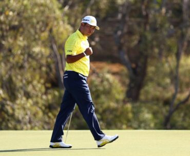 Hideki Matsuyama narrowly avoids flying-driver accident in first round of Sony Open