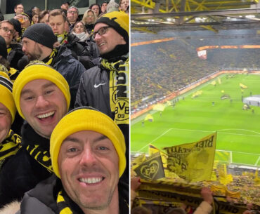 'What the hell are you doing here' - Rory McIlroy amazed at who he bumped into in Borussia Dortmund's Yellow Wall
