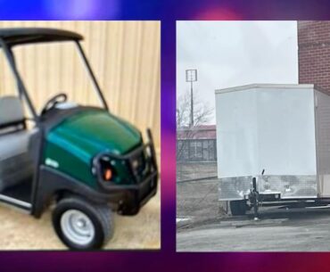 Search for suspects underway following golf cart, trailer thefts at Greenwood High