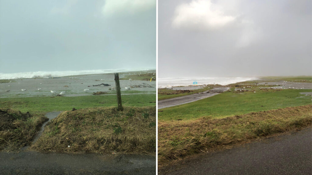 Machrihanish Golf Club damaged by Storm Eowyn