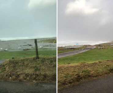 Machrihanish Golf Club damaged by Storm Eowyn
