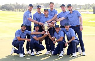 Continental Europe celebrate the Hero Cup