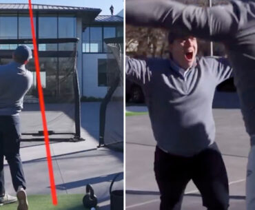 Golf fan wins $100k as he hits hole in one over Bryson DeChambeau’s house in just FIVE attempts after pro took 16 DAYS