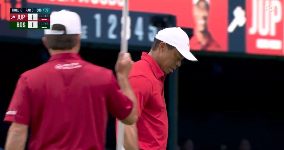 Woods couldn't believe he'd earned a shot clock violation