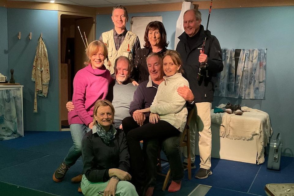 Some of the Delgany Golf Club Drama Group’s cast from Widow’s Paradise.