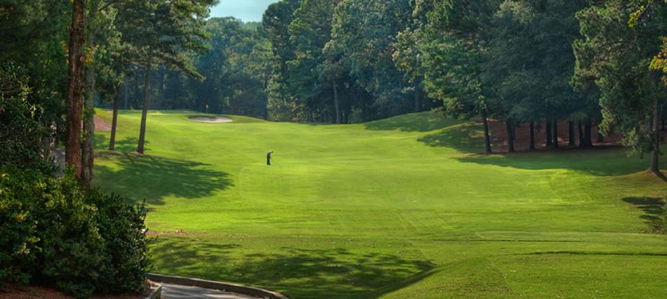 The par-5 No. 11 of Atlanta Country club before the recent renovation by Beau Welling (Courtesy of Atlanta Country Club)