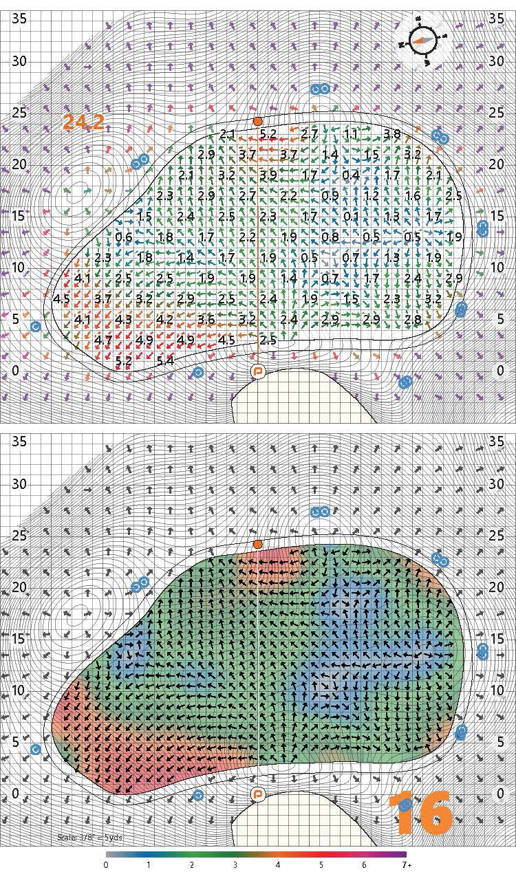 The PuttView yardage book for Sea Island Golf Club’s Seaside Course, site of The RSM Classic on the PGA Tour (Courtesy of PuttView)