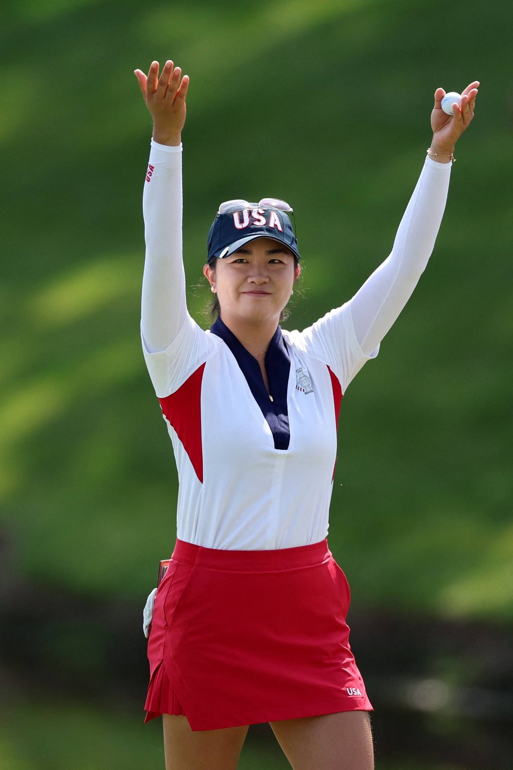 Rose Zhang made her mark as a golfer while still at university. Photo: Getty Images/AFP
