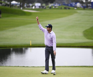 Harris English holds off Sam Stevens by a shot in the Farmers Insurance Open at Torrey Pines