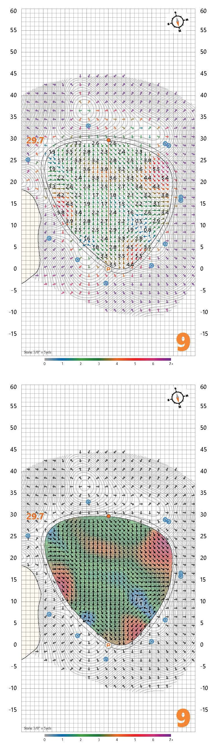 The PuttView yardage book for Sea Island Golf Club’s Seaside Course, site of The RSM Classic on the PGA Tour (Courtesy of PuttView)