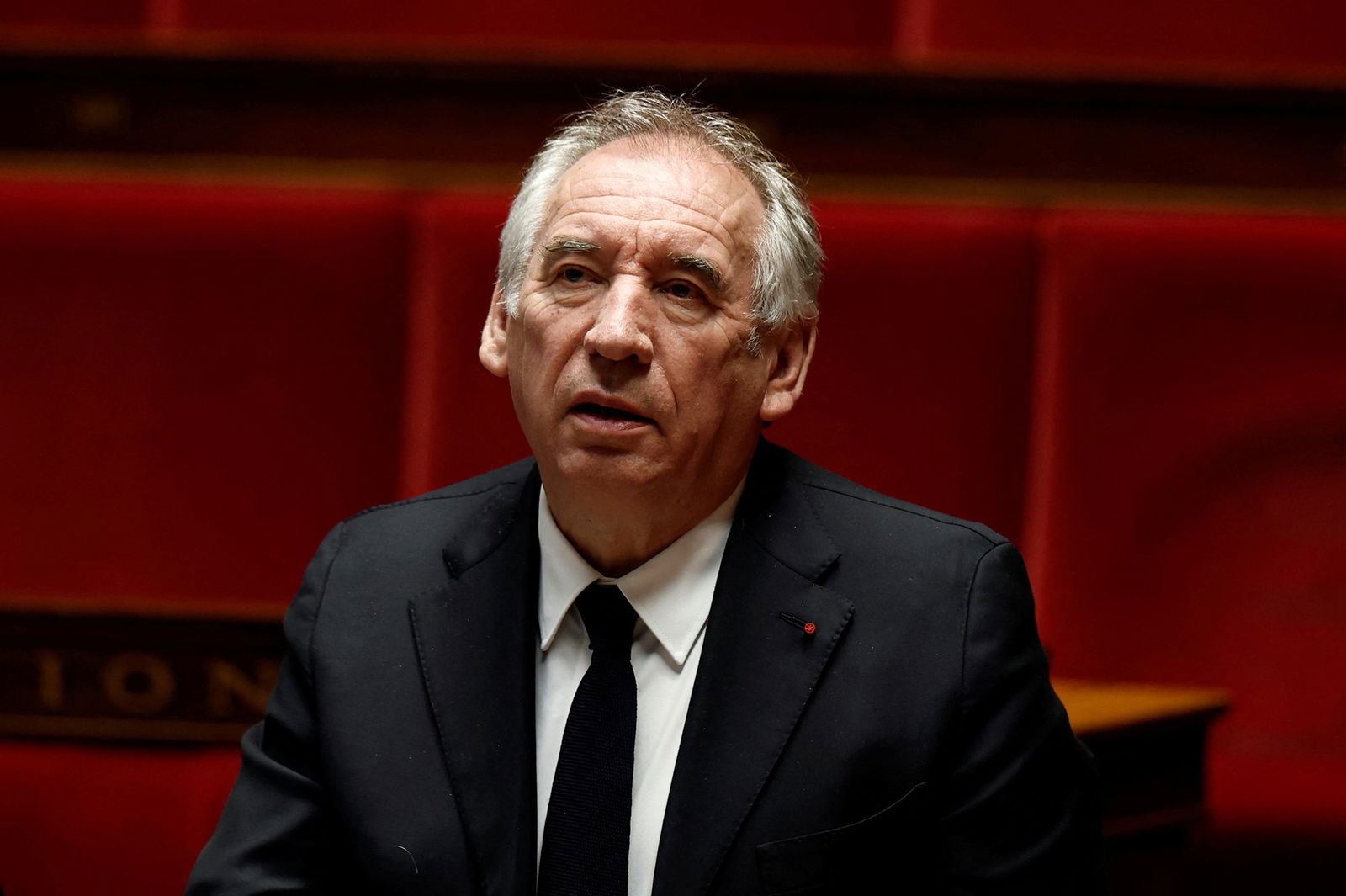 The French prime minister sitting in the French Lower House.