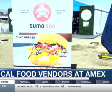 Local Food Vendors at the American Express Golf Tournament