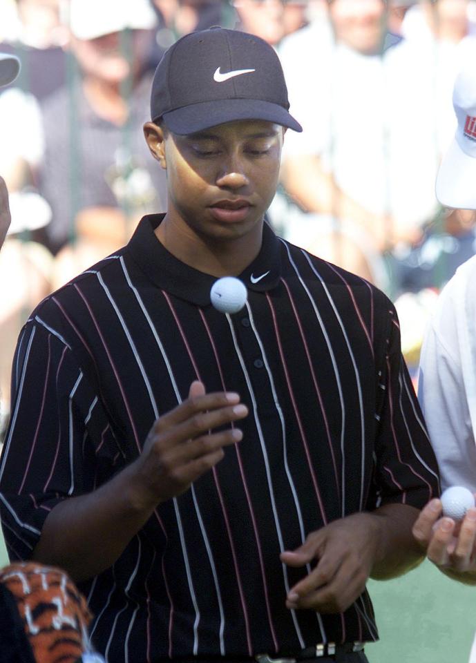 Woods did not realise he only had one ball left on the 18th tee