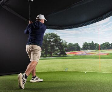 The world's first curved-screen golf simulator designed for DIY installation is here