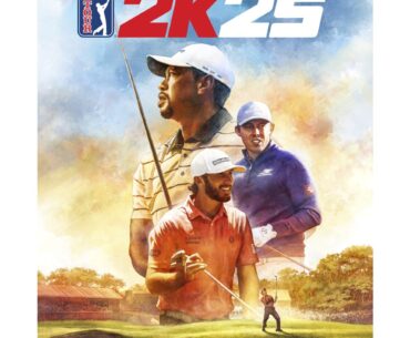 PGA Tour 2K25 cover features Homa, Fitzpatrick, Woods