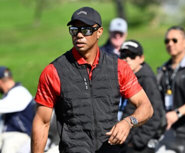 Tiger Woods arrives at Genesis Invitational with Donald Trump's granddaughter, Kai