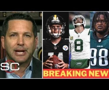 Adam Schefter update Sam Darnold best fit for Steelers 2025 season, Rodgers out Jets, Eagles defense
