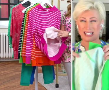 Belle by Kim Gravel French Terry Striped Hoodie Contrast Trim on QVC