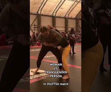 Woman faces Transgender Person in Jiujitsu Match #jiujitsu #bjj