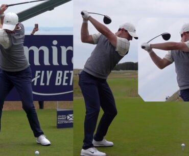 Rory McIlroy's Golf Swing in Slow Motion - Vertical View