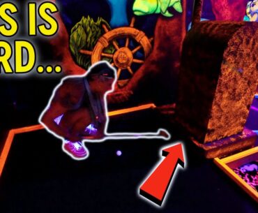 This Blacklight Mini Golf Course is Weird