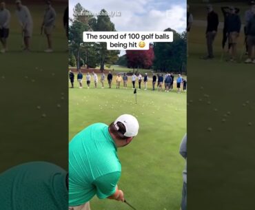 100 People Hit A Golf Balls
