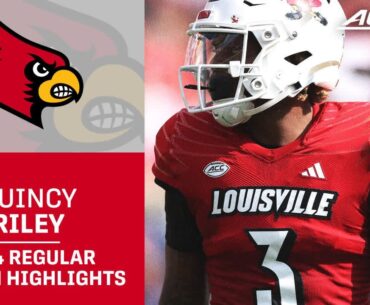 Quincy Riley 2024 Regular Season Highlights | Louisville DB