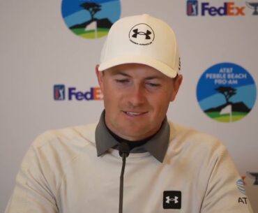 Jordan Spieth explains his recovery wrist injury and be surprise if top 10 Sunday in Pebble Beach