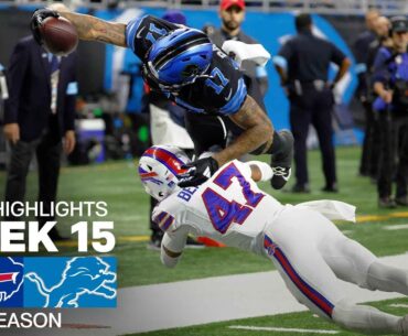 Buffalo Bills vs. Detroit Lions Game Highlights | NFL 2024 Season Week 15