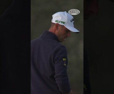 Horn blows in the backswing of Svensson's putt to make the cut. Brutal way to miss the cut.