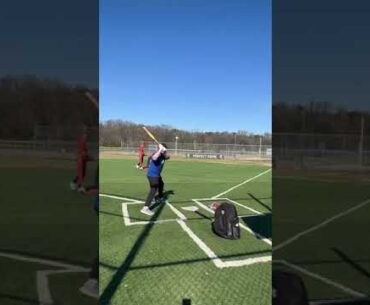 Tyler Marshburn testing out the 2025 Lady Geny 3.0 Powerload USSSA - 13" barrel / 1oz Endload