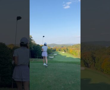 A swing vid from last summer 💟🏌🏼‍♀️☺️ #golfgirl #golf #golfswing #girlgolfers #femalegolfers
