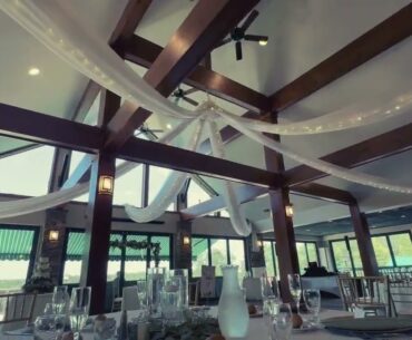 Wedding Reception at Mountain Valley Golf Course | Clubhouse Setup Tour