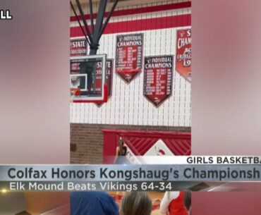 Colfax honors Kongshaug's golf championship in pregame ceremony
