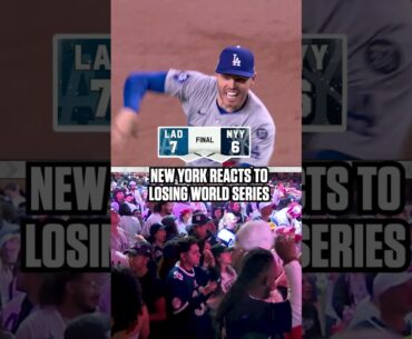 The moment New York lost the World Series #mlb #baseball #worldseries
