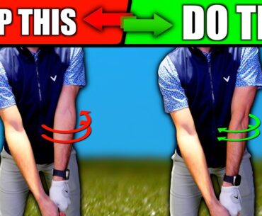 Start Your Left Arm Like This. You Will Flush It!! (Golf Swing Cheat)