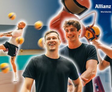 Nationalspieler polieren Dirk die Tattoos! 😂🥴 | Aufschlagchallenge mit der Allianz und dem DVV