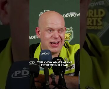 Michael van Gerwen hits back at Peter Wright describing Callan Rydz as the favourite