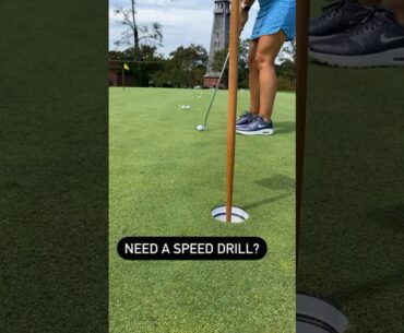 Effective Speed Putting Drill #golf #golftips