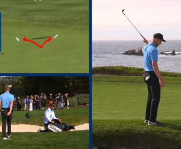 Cam Davis’ chip-in birdie after CRAZY UNLUCKY break at AT&T Pebble Beach