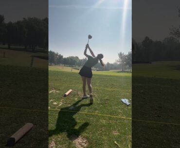 Woods off the deck 🫶 #golf #golfgirl #golfswing #golfer #golfswing