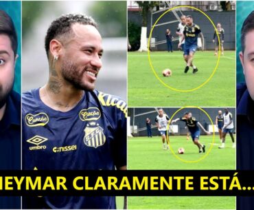 "TEM VÍDEO! DEU PRA VER que o Neymar no treino do Santos já..." OLHA esse DEBATE antes da ESTREIA!