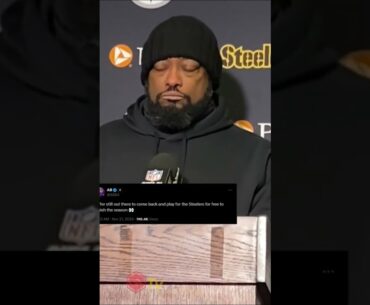 Mike Tomlin Reacts to Antonio Brown’s Offer to Play for Free with the Steelers!