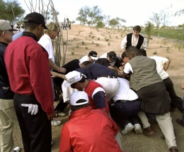 Tiger Woods sparked rules storm at Phoenix Open by asking a dozen spectators for help